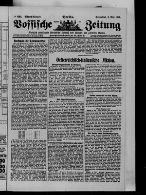 Vossische Zeitung vom 03.05.1913
