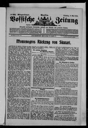 Vossische Zeitung on May 6, 1913