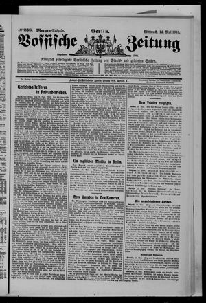 Vossische Zeitung vom 14.05.1913