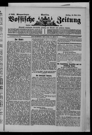 Vossische Zeitung vom 16.05.1913