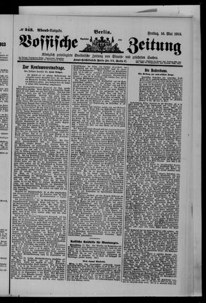 Vossische Zeitung vom 16.05.1913