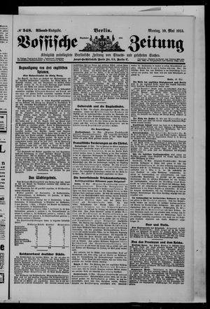 Vossische Zeitung vom 19.05.1913