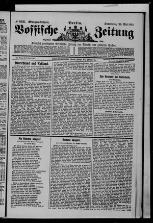 Vossische Zeitung on May 22, 1913