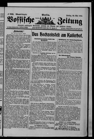Vossische Zeitung vom 23.05.1913