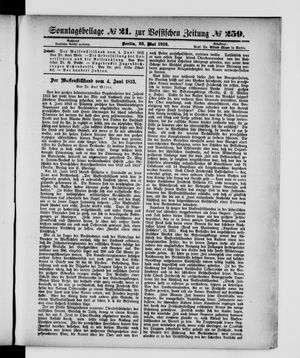 Vossische Zeitung on May 25, 1913