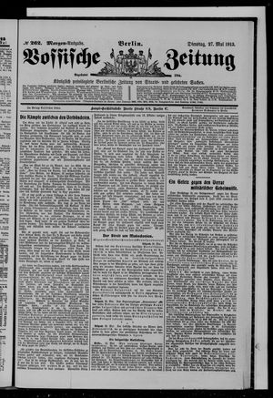 Vossische Zeitung vom 27.05.1913