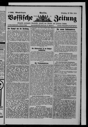 Vossische Zeitung vom 27.05.1913