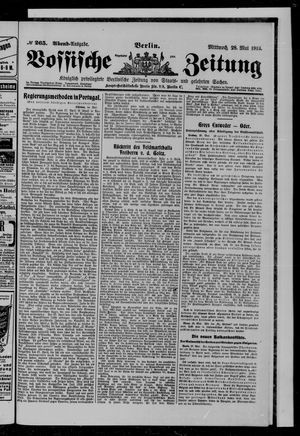 Vossische Zeitung vom 28.05.1913