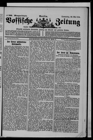 Vossische Zeitung vom 29.05.1913