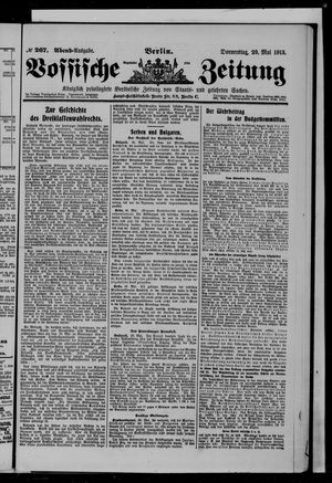 Vossische Zeitung vom 29.05.1913