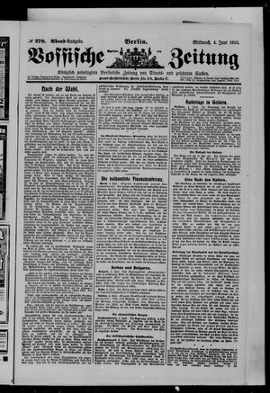 Vossische Zeitung vom 04.06.1913