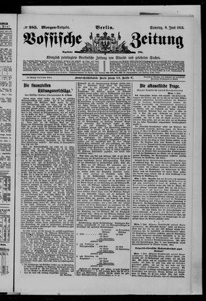 Vossische Zeitung vom 08.06.1913