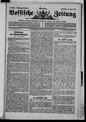 Vossische Zeitung vom 10.06.1913