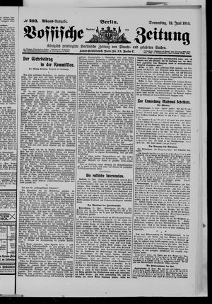 Vossische Zeitung vom 12.06.1913