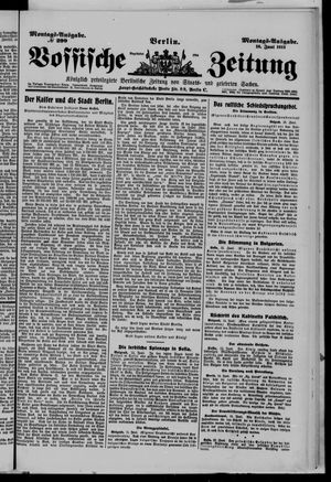 Vossische Zeitung vom 16.06.1913