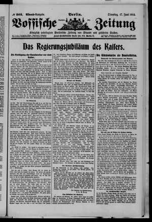Vossische Zeitung vom 17.06.1913