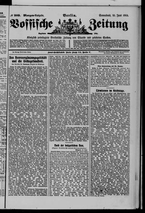 Vossische Zeitung on Jun 21, 1913
