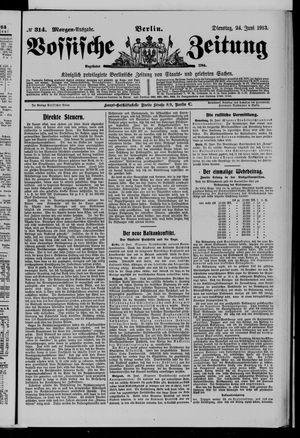 Vossische Zeitung vom 24.06.1913