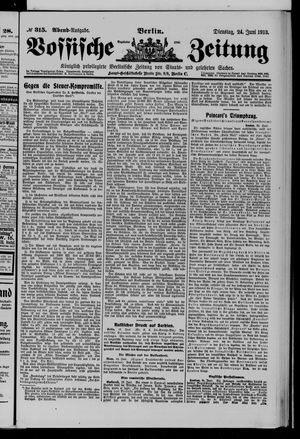 Vossische Zeitung vom 24.06.1913