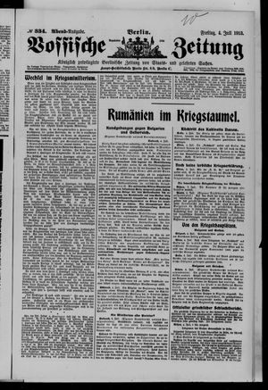 Vossische Zeitung vom 04.07.1913
