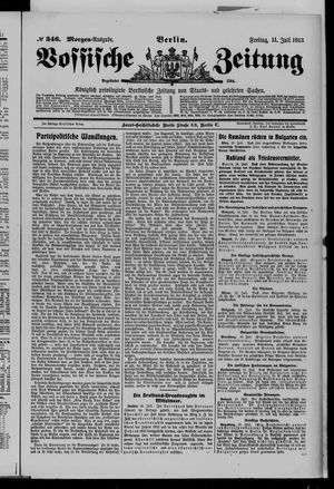 Vossische Zeitung vom 11.07.1913