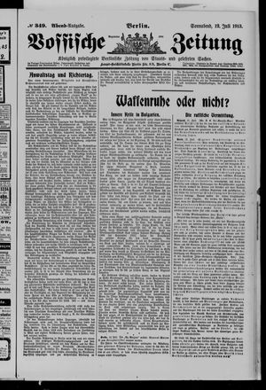 Vossische Zeitung vom 12.07.1913
