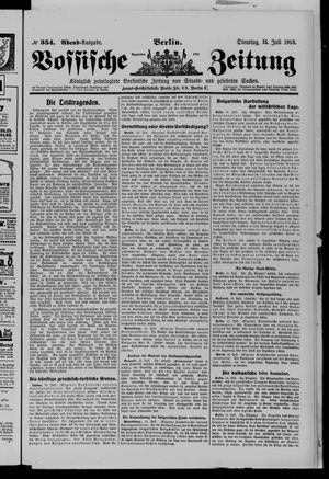 Vossische Zeitung vom 15.07.1913
