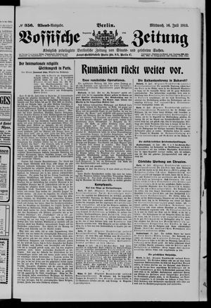 Vossische Zeitung vom 16.07.1913