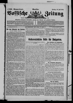 Vossische Zeitung vom 18.07.1913