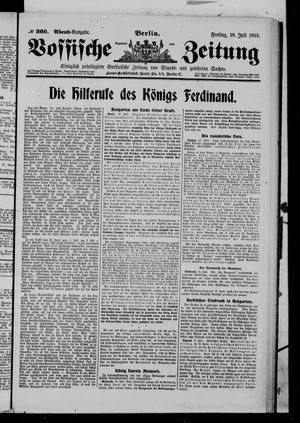 Vossische Zeitung vom 18.07.1913