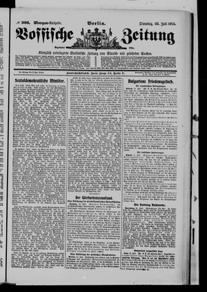 Vossische Zeitung vom 22.07.1913