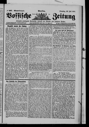 Vossische Zeitung vom 22.07.1913