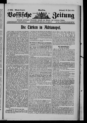 Vossische Zeitung vom 23.07.1913