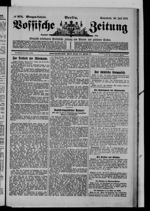 Vossische Zeitung vom 26.07.1913