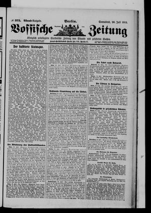 Vossische Zeitung vom 26.07.1913