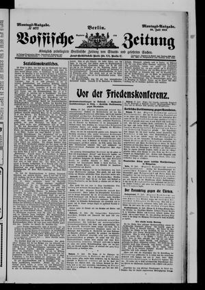 Vossische Zeitung on Jul 28, 1913
