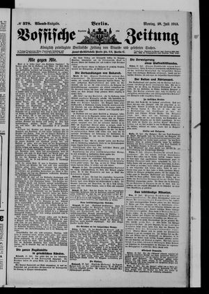 Vossische Zeitung on Jul 28, 1913