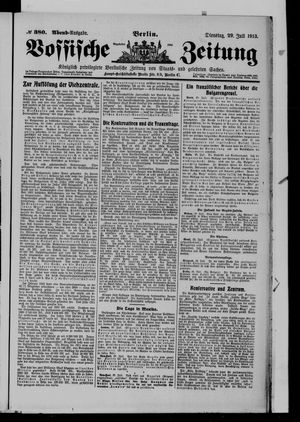 Vossische Zeitung vom 29.07.1913