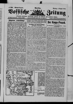 Vossische Zeitung vom 04.08.1913