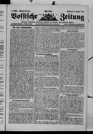 Vossische Zeitung vom 06.08.1913
