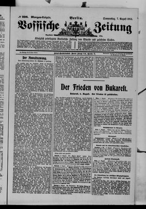 Vossische Zeitung vom 07.08.1913