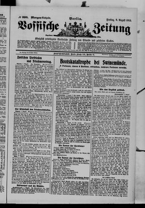 Vossische Zeitung vom 08.08.1913