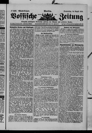 Vossische Zeitung vom 14.08.1913