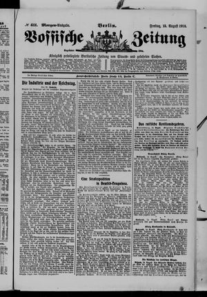 Vossische Zeitung vom 15.08.1913