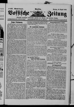 Vossische Zeitung vom 18.08.1913