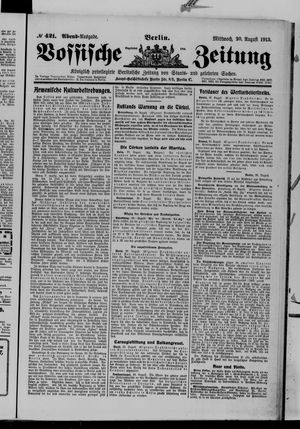 Vossische Zeitung vom 20.08.1913