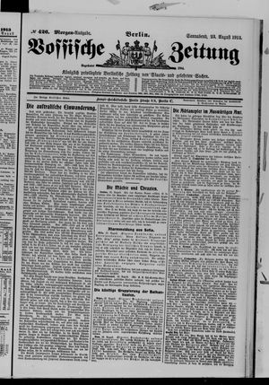 Vossische Zeitung vom 23.08.1913