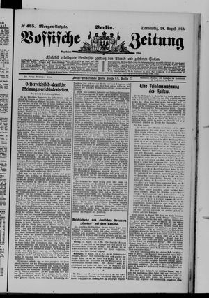 Vossische Zeitung vom 28.08.1913