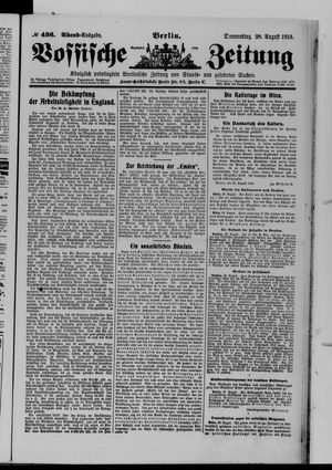 Vossische Zeitung vom 28.08.1913
