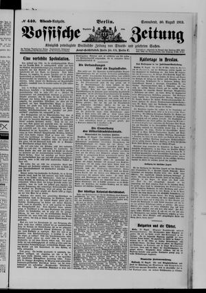 Vossische Zeitung vom 30.08.1913